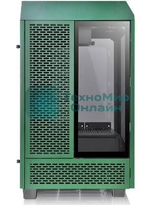 Компьютерный корпус Thermaltake The Tower 100 Racing Green без БП miniITX 1x120мм 3x140мм 2xUSB 3.0 audio bott PSU