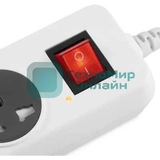 Сетевой фильтр Buro 500UNH-3-WG 3м, 5 розеток, белый/серый, коробка