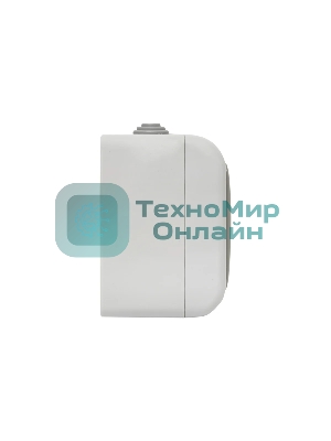 Розетка EKF Мурманск EFR16-129-30-54 2-местная 16А с заземлением с крышкой IP54 серый с защитными шторками