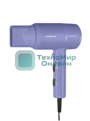 Фен Polaris PHD-1110 голубой, 1600 Вт, ионизация