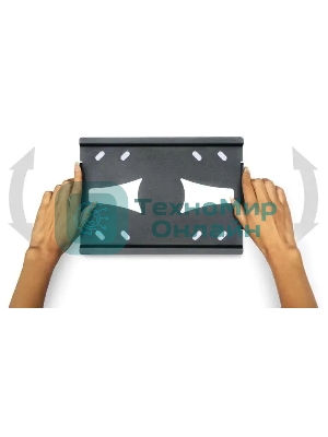 Кронштейн для телевизора Holder LCDS-5010 черный металлик, настенный, наклон