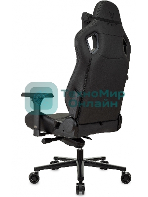 Кресло Knight Craft черный, экокожа, 120 кг, механизм качания