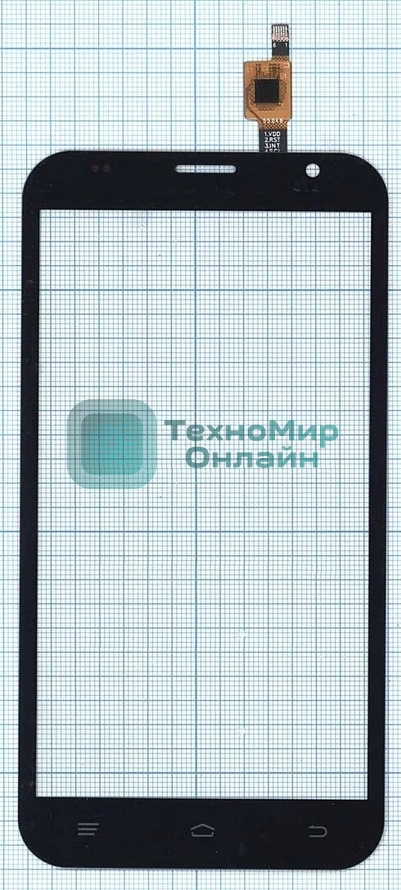 Сенсорное стекло (тачскрин) для Fly FS551 Nimbus 4, черное