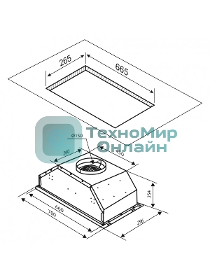 Вытяжка встраиваемая Zigmund & Shtain K 016.7 S серебристый, 70 см, 1050 куб. м/ч, 58 дБ