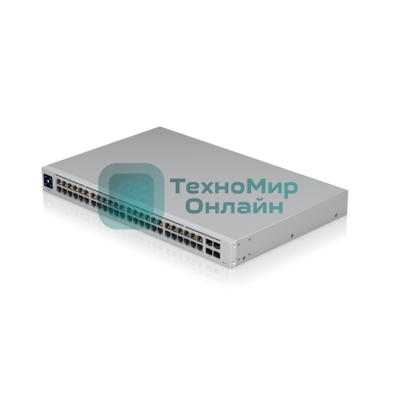 Коммутатор PoE в стойку UniFi Switch 48 PoE USW-48-PoE-EU Ubiquiti 48х 1G RJ45, 4х SFP, раздача 195 Вт, (072146)