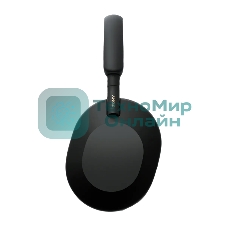 Беспроводные/проводные наушники Sony WH-1000XM5 черный, полноразмерные, Bluetooth + проводной, активное шумоподавление, до 30 ч