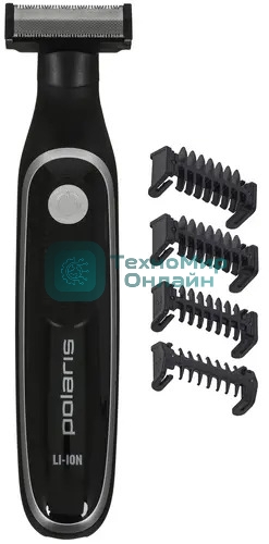 Машинка для стрижки Polaris PHC 0202R черный/серебристый
