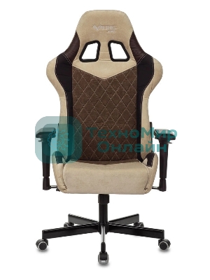 Кресло игровое Бюрократ VIKING 7 KNIGHT BR FABRIC коричневый текстиль/эко.кожа крестовина металл/пластик