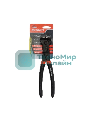 Клещи торцевые PATRIOT ECP-200, обрезиненные рукоятки, 200мм