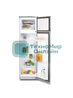 Холодильник Бирюса M424 металлик двухкамерный 170/35л морозилка сверху