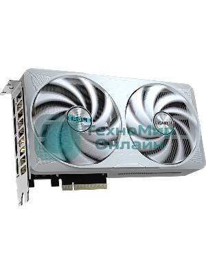 Видеокарта Gigabyte GeForce RTX 5060 Ti Eagle OC Ice, NVIDIA RTX 5060 Ti, 16 ГБ GDDR7, 128 бит, PCI-e 5.0, 1xHDMI, 3xDP, 2617 МГц