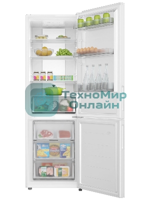 Холодильник Candy CFN6185W белый двухкамерный 207/91 л морозилка снизу, No Frost