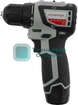 Дрель-шуруповерт аккумуляторная ИНТЕРСКОЛ ДА-10/12В 687.1.2.70, 12 В, 1,5 А·ч, аккумуляторная