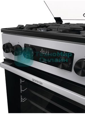 Плита Комбинированная Gorenje GK5C41SF серый (стеклянная крышка) реш.чугун