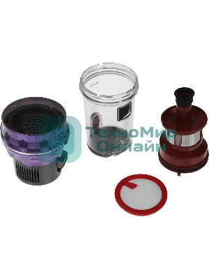 Пылесос вертикальный Zelmer STICK ZSVC925T Wiktor фиолетовый/черный, питание от аккумулятора, 380 Вт, уборка сухая, пылесборник 0.8 л