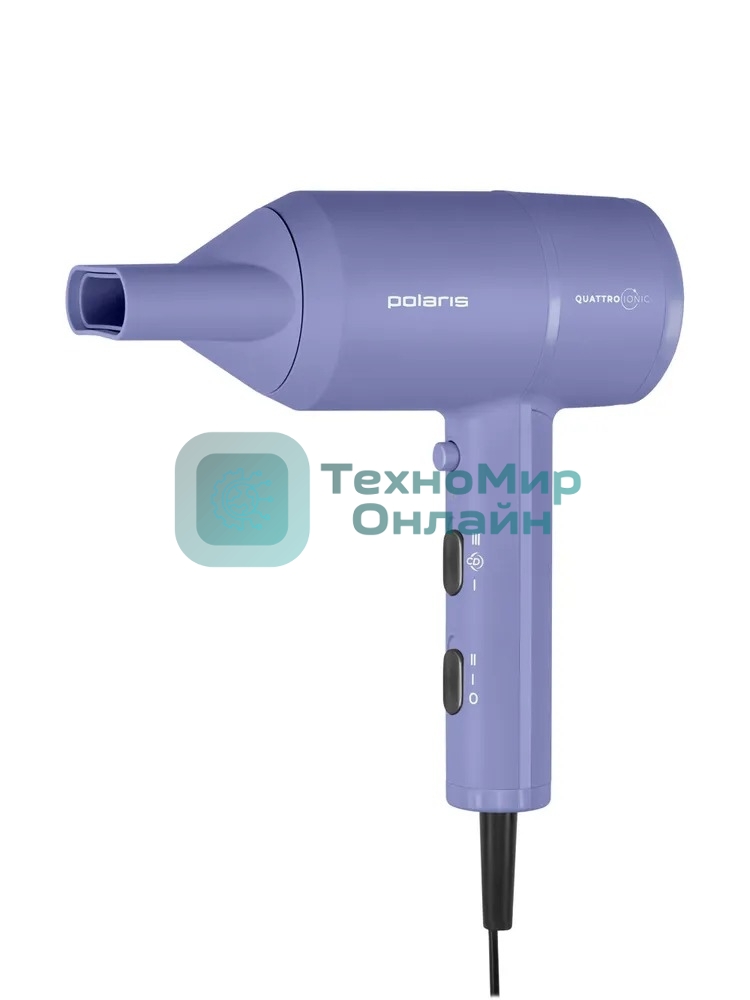 Фен Polaris PHD-1110 голубой, 1600 Вт, ионизация
