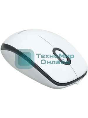 Мышь проводная Logitech M100R белый, 1000 dpi, USB, кнопки - 3