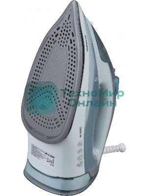 Утюг Hyundai H-SI01340 2800 Вт голубой/белый