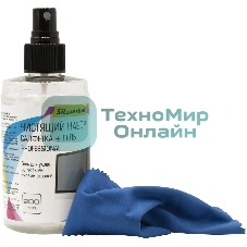 Чистящий набор (салфетка + гель) Silwerhof для экранов и оптики 200 мл