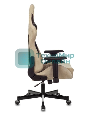 Кресло игровое Бюрократ VIKING 7 KNIGHT BR FABRIC коричневый текстиль/эко.кожа крестовина металл/пластик