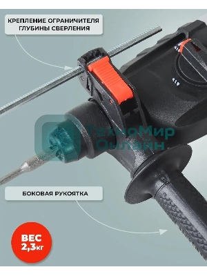 Перфоратор Ресанта П-24-650К SDS-plus уд.:2.8Дж 650Вт (кейс в комплекте)