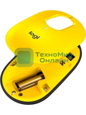 Мышь беспроводная Logitech POP Mouse желтый, 4000 dpi, Bluetooth, кнопки - 4