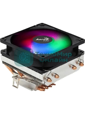 Кулер для процессора AeroCool/Formula Air Frost 4 черный, 90 мм, алюминий/медь, 1800 об/мин, 25.7 дБ, 3 pin, 125 Вт, 78 мм