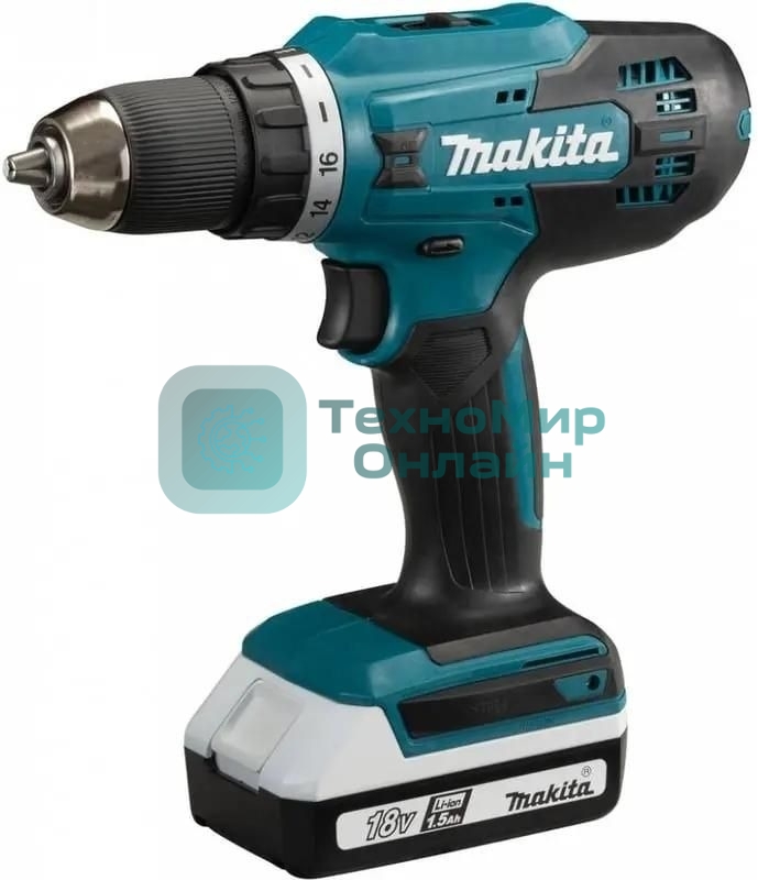 Дрель-шуруповерт аккумуляторная Makita DF488D002 аккум. патрон:быстрозажимной