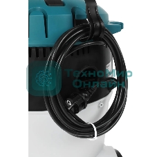 Строительный пылесос Makita VC2512L серый, 1000 Вт, уборка сухая/влажная, пылесборник мешок/контейнер, 25 л