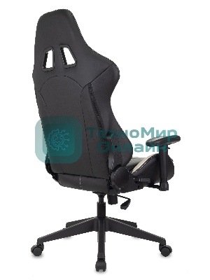 Кресло Бюрократ VIKING 5 AERO WHITE черный/белый, экокожа, 120 кг, механизм качания