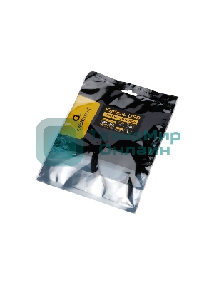 Кабель USB2.0 Cablexpert CC-USB2S-CMCM-1M-BK Type-C/Type-C, 3А, 65Вт, PD/QC3.0, силиконовый, 24 AWG, медь, 1м, черный, пакет