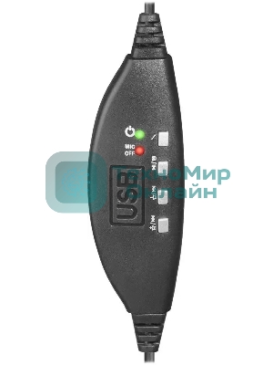 Гарнитура Defender Gryphon 750U чёрный, проводная