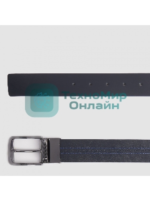 Ремень мужской Piquadro Blue Square CU6742B2/BLUN 125х3.5 см синий/черный натур.кожа
