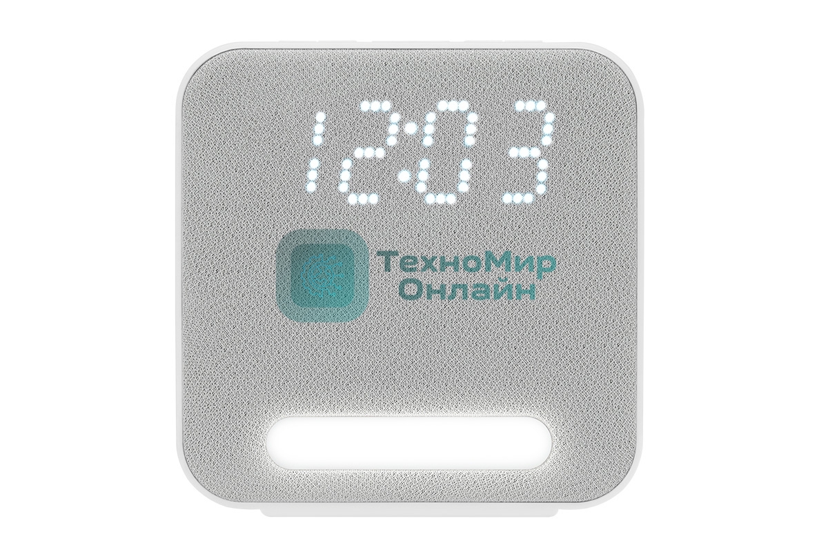 Радиобудильник Harper HCLK-2060 белый/серый - белый led