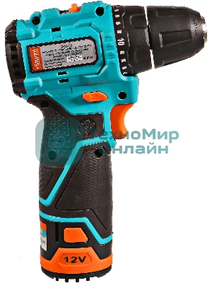 Дрель-шуруповерт Sturm CD1235, 12 В, 2 Ач, 35 Нм, бесщеточный