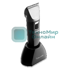 Машинка для стрижки BRAYER BR3402, LED-дисплей, 4 насад, турбо, титан. покр, регу. высоты лезвий