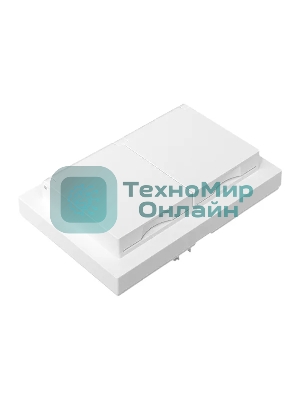 Розетка 2-м EKF UP1-SOW-211-44 СП Эпика 16А IP44 с заземл. защ. шторки с рамкой с крышками механизм бел.