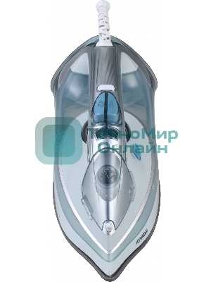 Утюг Hyundai H-SI01340 2800 Вт голубой/белый