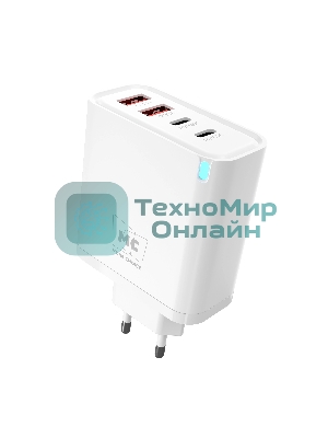 Сетевое зарядное устройство MORE CHOICE NC95 2USB+2Type-C 3.0A PD 65W, белый