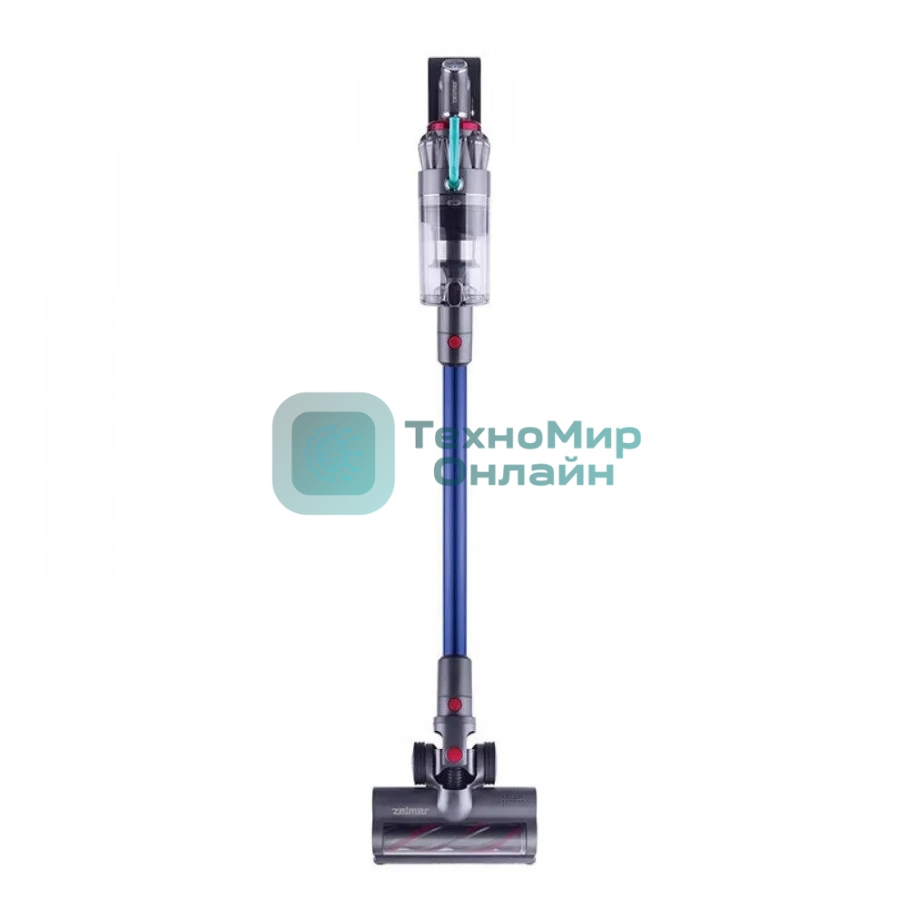 Пылесос вертикальный Zelmer STICK ZSVC822 STEFAN синий/серый, питание от аккумулятора, 200 Вт, уборка сухая, пылесборник 0.35 л