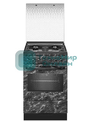 Плита комбинированная Gefest ПГЭ 5302-03 0053 черный, конфорок 4 шт, духовка 55 л, 50 см x 85 см x 58.5 см