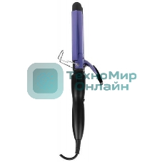 Щипцы для завивки волос Galaxy Line GL 4642 черный/фиолетовый, 25 мм, 200 °C, 1 режим