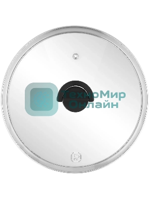 Крышка Rondell Handy RDA-1686 d=24 см крыш.прозрачный руч.черная