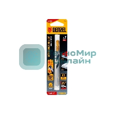 Сверло спиральное по металлу Denzel 7,0 x 109мм, Р6М5, Golden Tip, многогранная заточка