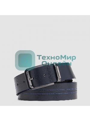 Ремень мужской Piquadro Blue Square CU6742B2/BLUN 125х3.5 см синий/черный натур.кожа