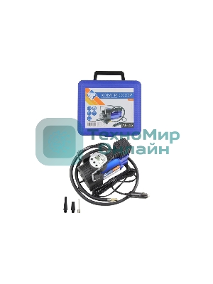 Автомобильный компрессор NOVA BRIGHT АК-45 металлический корпус, пластиковый кейс 36449