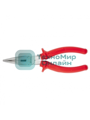 Длинногубцы Matrix 17496 econom 200 мм, изогнутые, шлифованные пластмассовые рукоятки