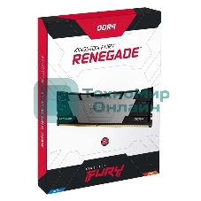 Оперативная память Kingston Fury Renegade, DDR4, 32GB (4x8GB), 3600MHz, CL16, DIMM, черный, радиатор