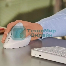 Мышь беспроводная Logitech Lift белый, 4000 dpi, радиоканал, Bluetooth, USB, кнопки - 6
