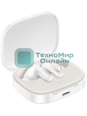 Наушники TWS Xiaomi Redmi Buds 6 белый, внутриканальные, Bluetooth, активное шумоподавление, до 40 ч
